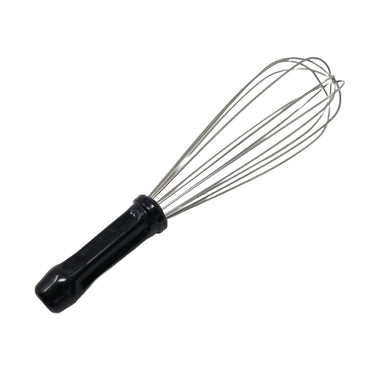 Batidor profesional resistente para cocinar, 30 cm, color negro